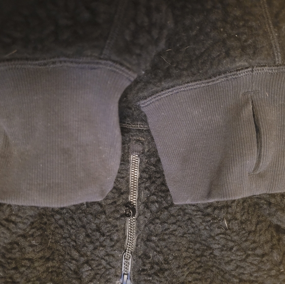 Fleece oversized cropped hoodie - Picture 2 of 6